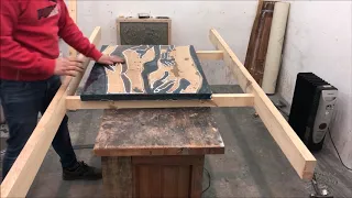 Epoxy Resin river Table . Стол-река из дуба и эпоксидной смолы своими руками.