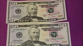 DOUBLE STAR NOTE $50 Bills in $2,000 Search for Rare Banknotes Worth GOOD Money