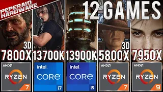 Comparativo RYZEN 7 7800x3D vs I7 13700K, I9 13900K, R7 5800x3D, R7 7700x (1080p & 1440p)