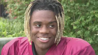 Central Catholic football star honors slain brother