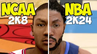 Evolution of Derrick Rose In NBA 2K Games (2K8 - NBA 2K24)