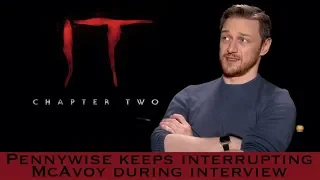 IT Chapter Two Interview: Pennywise KEEPS interrupting McAvoy! (FAN-MADE)