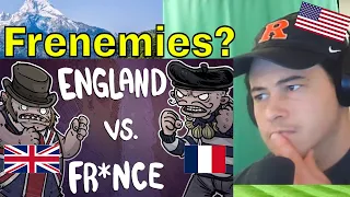 American Reacts When Did England and France Stop Being Enemies | SideQuest Animated History