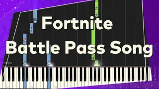 Fortnite Battle Pass Song - EASY Piano Tutorial