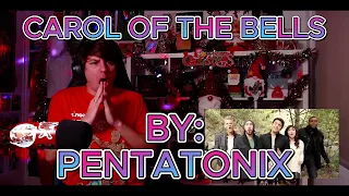 THIS ARRANGEMENT IS EVERYTHING!!!!!!!!! Blind reaction to Pentatonix - Carol Of The Bells