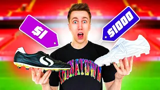 $1 VS $1000 FOOTBALL BOOTS