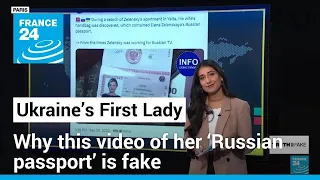 No, Volodymyr Zelensky’s wife doesn’t have a ‘Russian passport’ • FRANCE 24 English