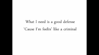 Criminal by Fiona Apple (lyrics)