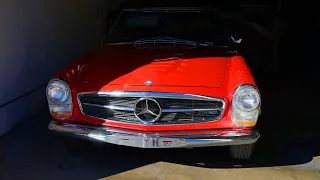 Mercedes 280SL Cleanup Phase 1: Interior/Exterior Washing