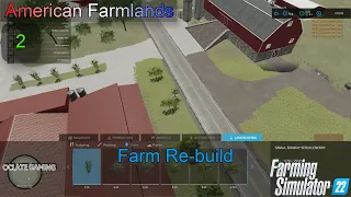 Re-building the 800 head Dairy Farm | American Farmlands - Ep2 | FS22 Timelapse