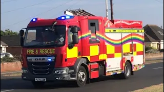 Lancashire Fire and Rescue Service: Bispham P1 responding