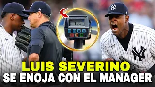 LUIS SEVERINO SE ENOJA PORQUE NO LO DEJARON LANZAR NO HITTER, Yankees vs Rangers - MLB Baseball