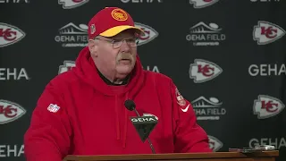 Head Coach Andy Reid talks after Chiefs wild-card win over the Miami Dolphins