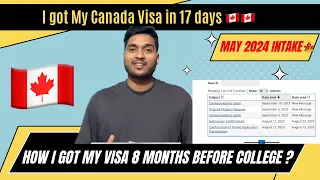 Finally!!Got my Canada visa in 17 days🇨🇦🇨🇦|How I got my visa 8 months before college?|Canada PPR