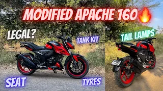 Legally Modified Apache 160 4V🔥| How to Modify ,Cost & Process | TVS Apache |