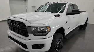 2021 RAM 3500 BIG HORN LEVEL 1 CREW LONGBOX NIGHT EDITION 4K WALKAROUND 13806Z SOLD!