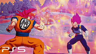 Dragon Ball Z: Kakarot PS5 - Goku vs Vegeta All Transformations (4K 60FPS)