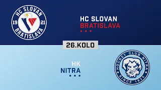 26.kolo HC Slovan Bratislava - HK Nitra HIGHLIGHTS