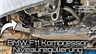 BMW F11 | Niveauregulierung Kompressor wechseln | Regelzeit Heben überschritten | Compressor replace