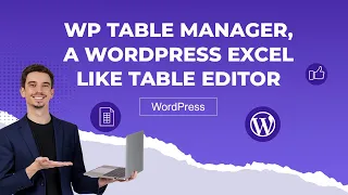 WP Table Manager, WordPress excel like table editor