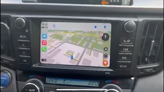 Оригинальный , Заводской CarPlay и Android Auto в Toyota RAV 4 2016-2019 г.в.