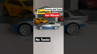 HOW TO CUSTOMIZE HotWheels Porsche 944 TURBO for Beginners No Tools Required #hotwheels