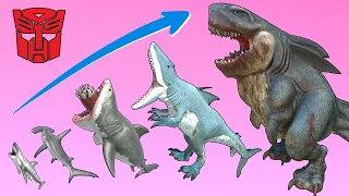 Dinosaurus Jurassic World Dominion: TRANSFORMERS: RISE OF THE BEASTS vs NEW DINOSAUR T-REX