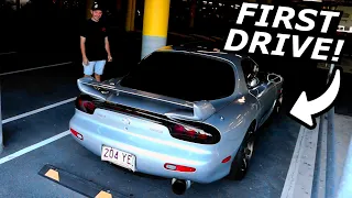 FIRST DRIVE IN MY FD RX7 - Rips, Pulls, GREDDY V MOUNT TESTING!