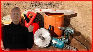 Drying out the basement - Pump sump | Building a seepage shaft