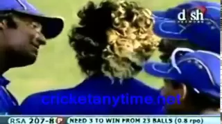 Malinga 4 wickets in 4 balls almost 5!