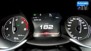 2017 Alfa Romeo Giulia (180hp) - 0-180 km/h acceleration (60FPS)