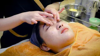 ASMR 😪 This takes her to a new world of facial massage at Victory Spa ~   sleep fastly