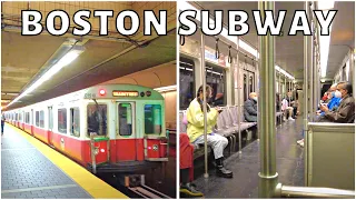 Riding the Boston Subway (The T) from Harvard to Back Bay in November 2022