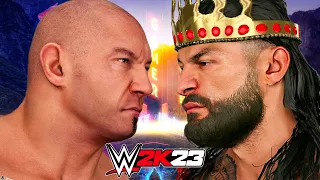 WWE 2K23 LIVE Can Batista Finally Dethrone KING Roman Reigns - WWE 2K23 Live Stream #3