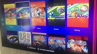 NAMCO MUSEUM COLLECTION running on Evercade VS!