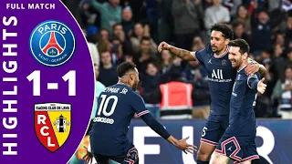 PSG vs Lens 1-1 Highlights All Goals | Ligue 1 Uber Eats - 2021/2022