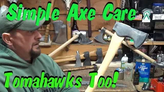 Simple axe care, tomahawk care, saws and sheath care too !