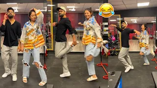 Cricketer Virat Kohli and Anushka Sharma FUNNY Dance in GYM After Yesterday Match | RCB | Filmy Feed