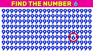 Find the odd Letter - Number | Spot the difference easy