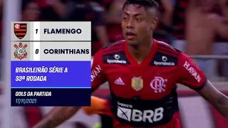 Gol | Flamengo 1x0 Corinthians | Brasileirão 2021 (Globo)