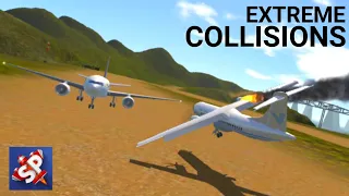 EXTREME PLANE GROUND COLLISIONS 💥 | SimplePlanes