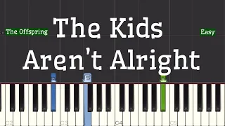 The Offspring - The Kids Aren’t Alright Piano Tutorial | Slow Easy