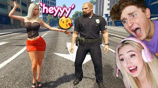 My Boyfriend Caught Me FLIRTING With Cops In GTA 5!