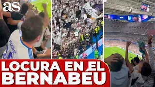 BERNABÉU enloquece con la CELEBRACIÓN del REAL MADRID vs BAYERN | Champions League