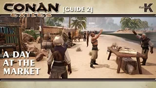 Conan Exiles 🗡️ Guide - A day at the market / City Life (Pippi Mod)