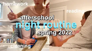 AFTERSCHOOL NIGHT ROUTINE 2022 | productive and realistic