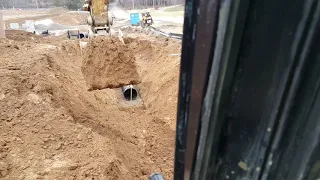 Digging Storm Sewer- Operator POV
