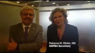 IHPBA 2016 - Dra. Rebecca M. Minter and Dr. Javier C. Lendoire