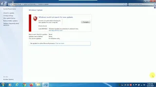 How to fix Windows Update error code 80072EE2 for Windows 7