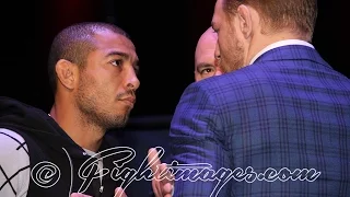 UFC 194 – JOSE ALDO VS. CONOR McGREGOR EPIC FACE OFF in NYC! (RAW & UNCUT)